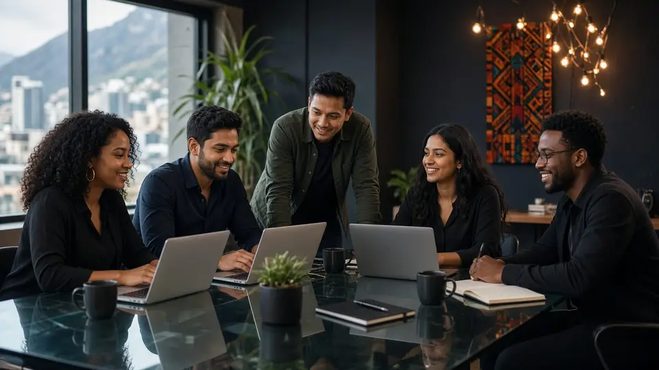 Eagle Technologies offices — South Africa HQ and Jaipur delivery